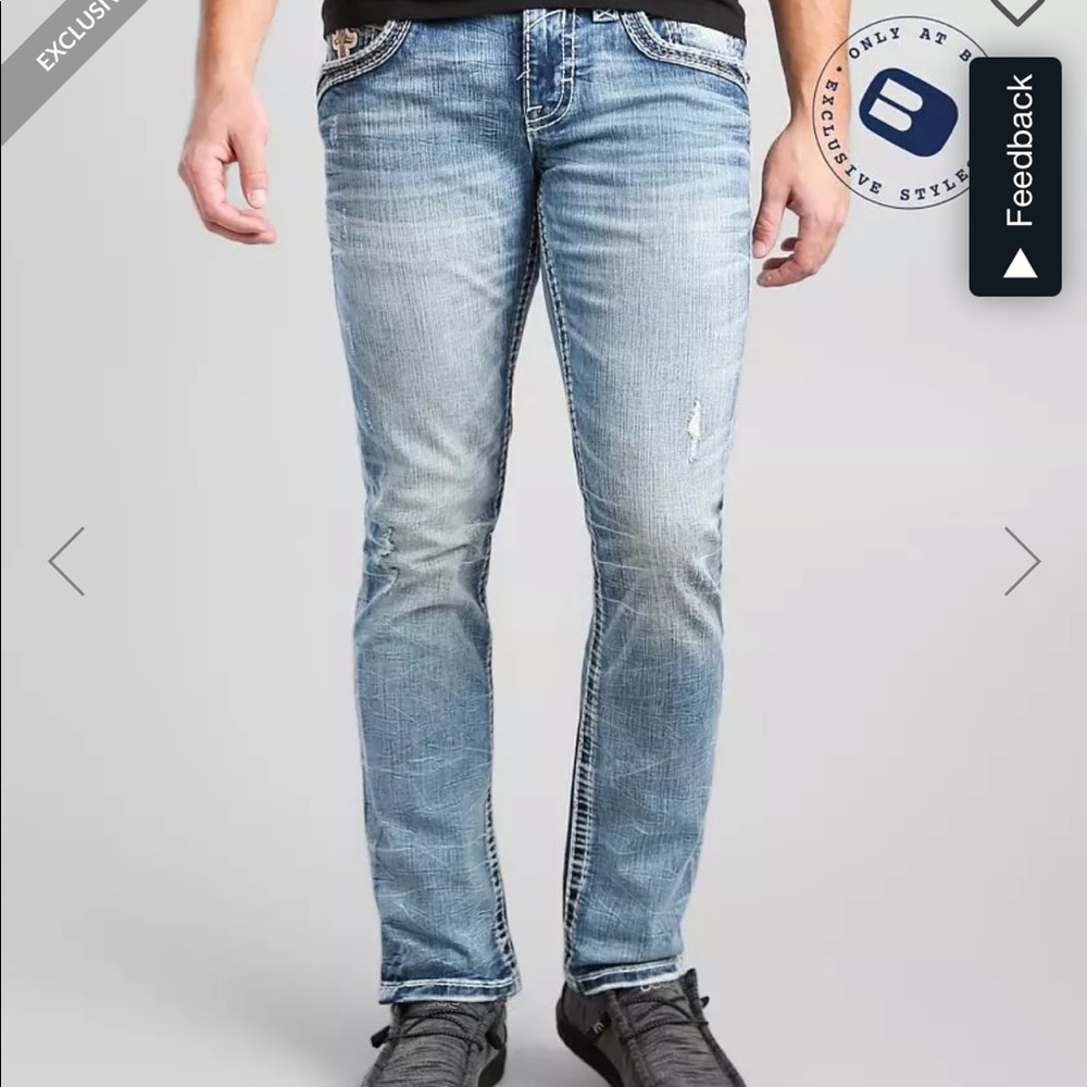 Rock Revival - Greyton Slim Straight Stretch Jean